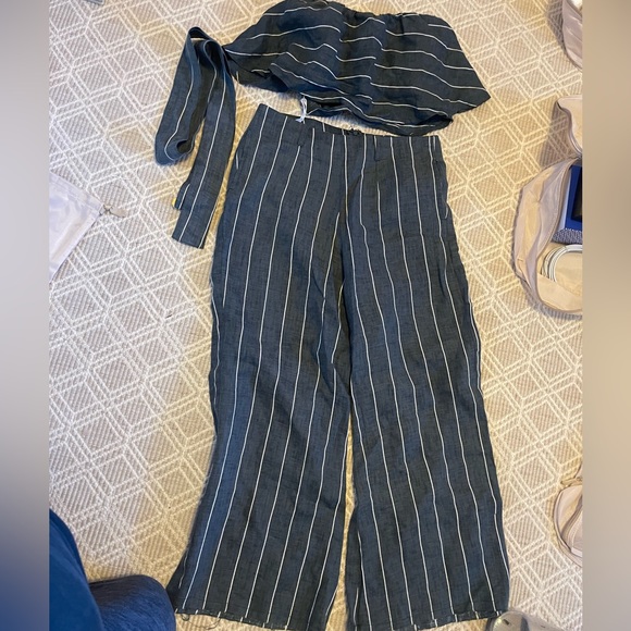 Faithful the brand navy and white set - Picture 1 of 3